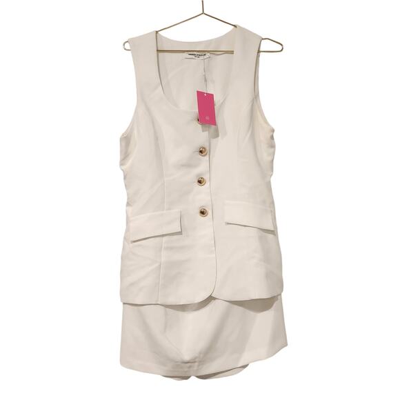 Amanda Uprichard Kya cream romper size XL - Picture 5 of 9